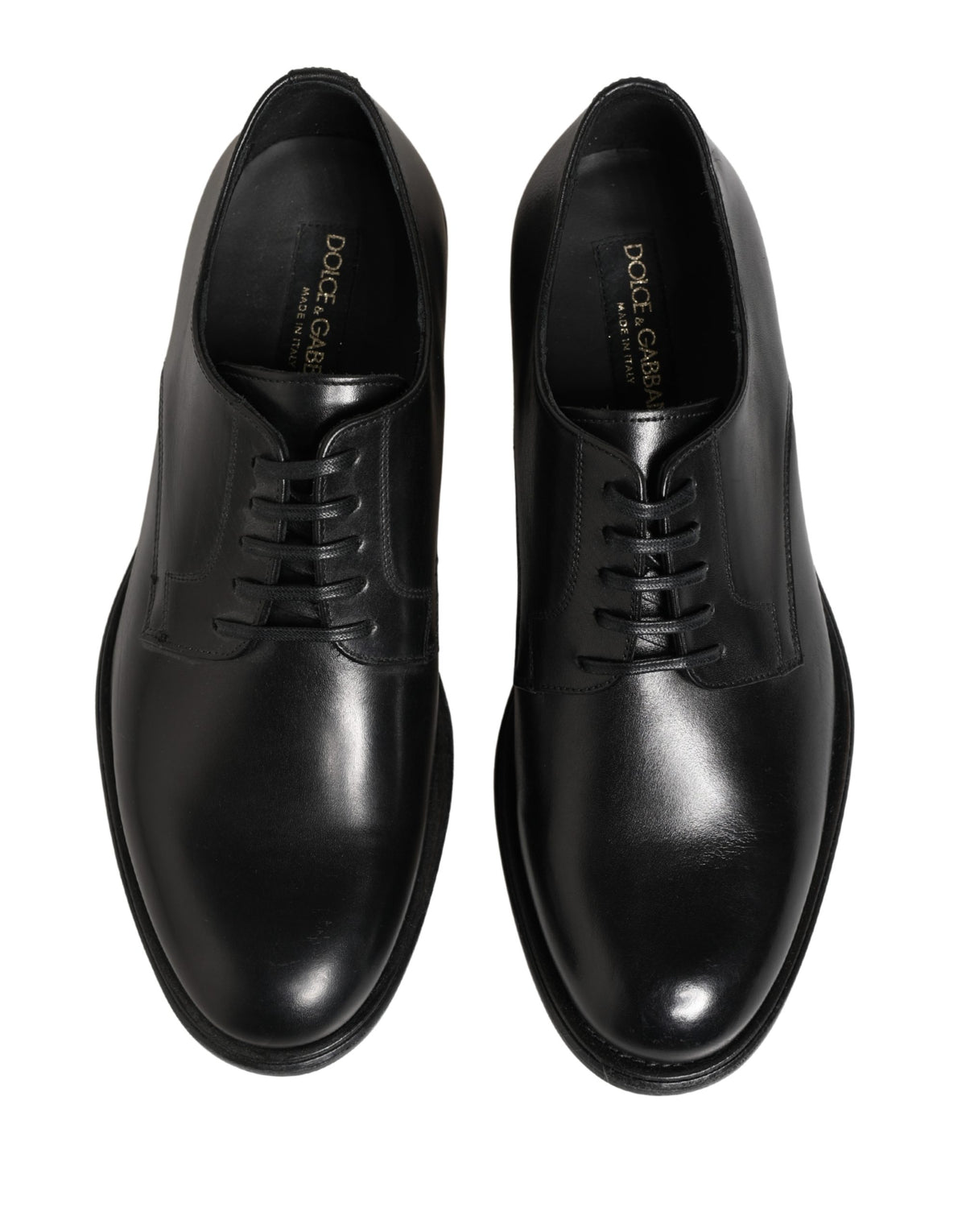 Black Calfskin Leather Derby Men Dress Shoes