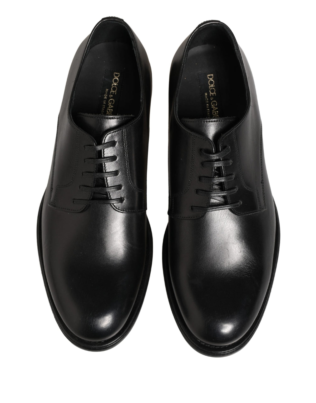 Black Calfskin Leather Derby Men Dress Shoes