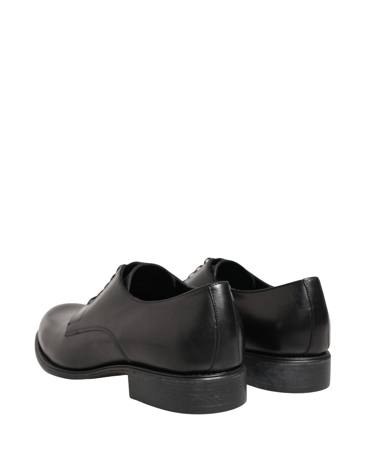 Black Calfskin Leather Derby Men Dress Shoes