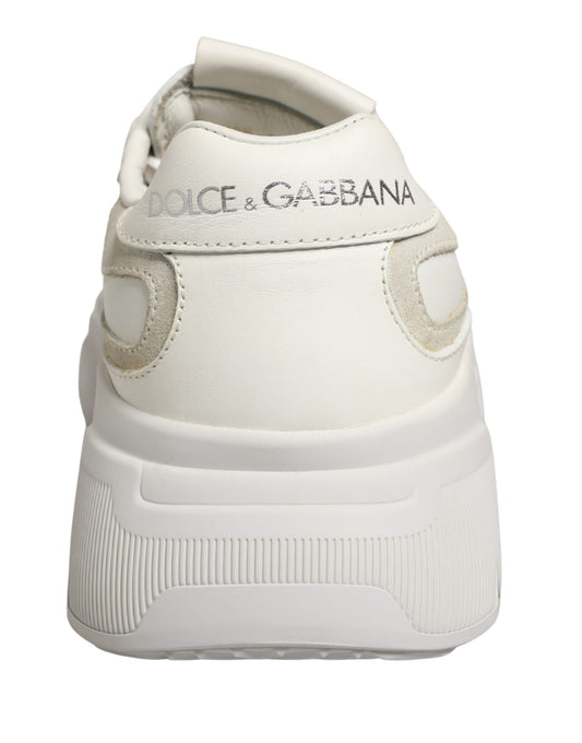 White Leather Daymaster Low Top Sneakers Shoes