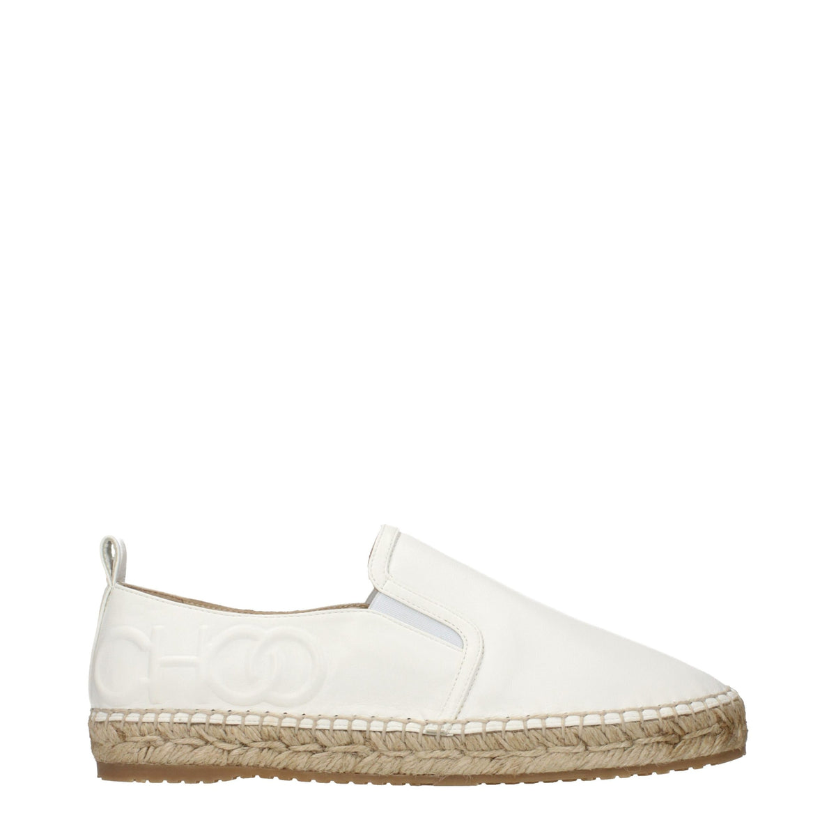 White Leather Espadrilles