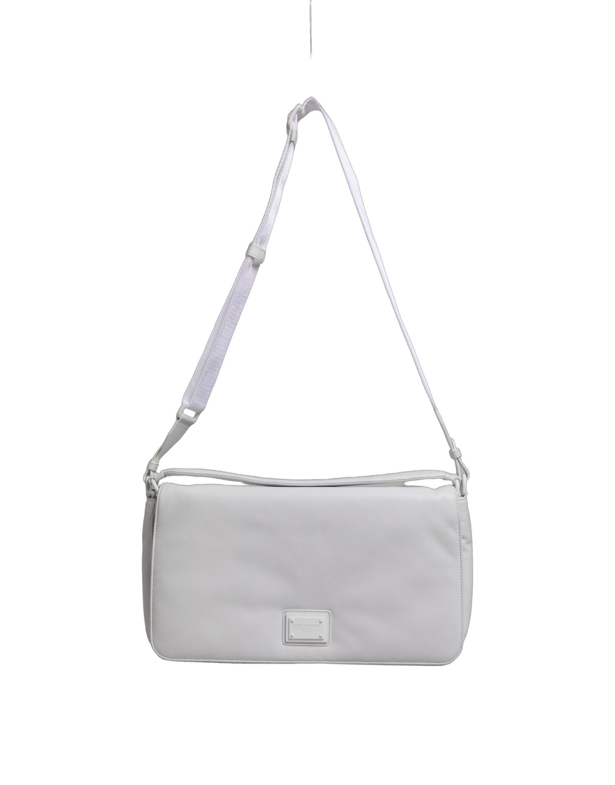 White Logo Plaque Crossbody Shoulder Borse Women Bag