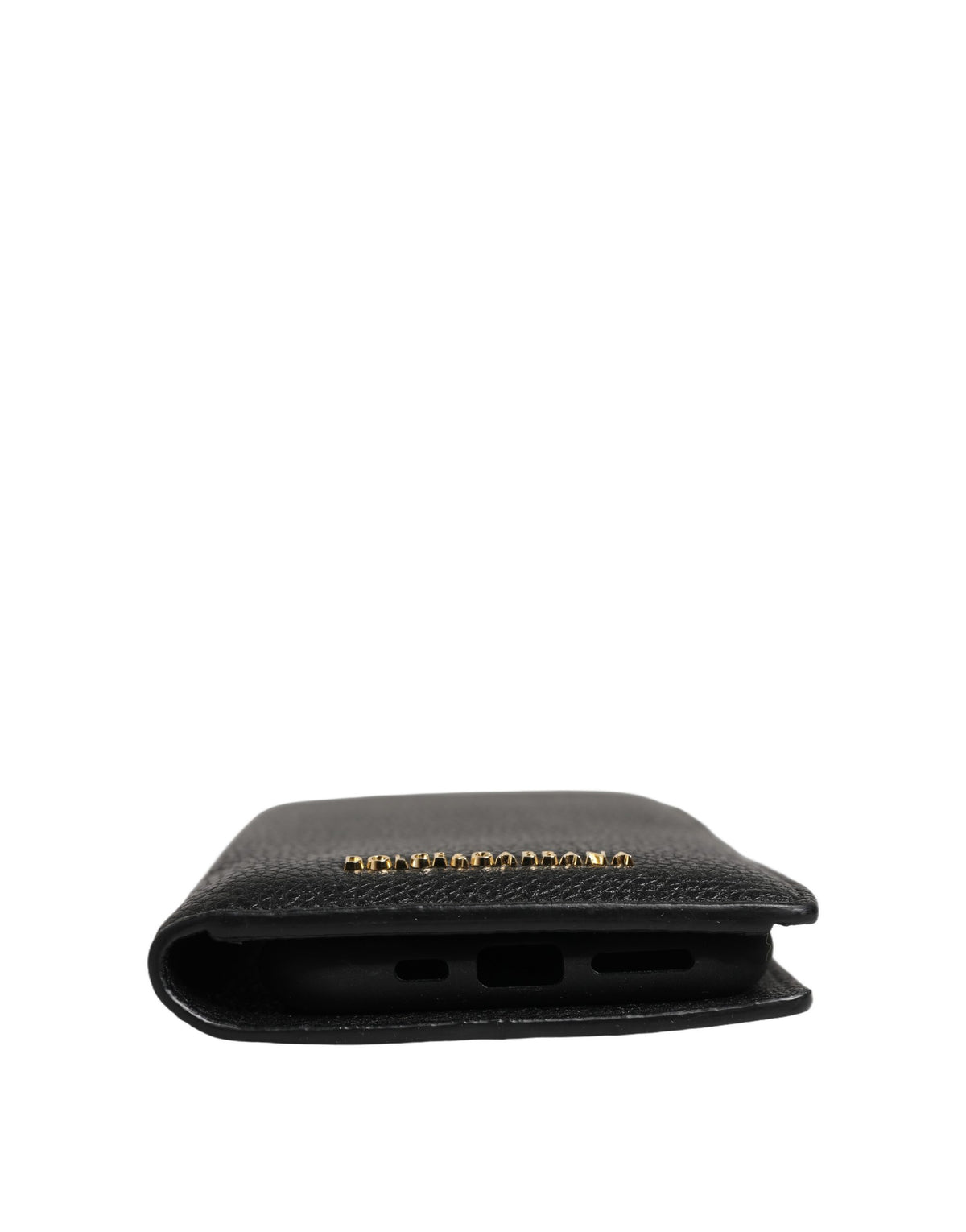 Case Flip Cover Black Calf Leather iPhone11 PRO Phone