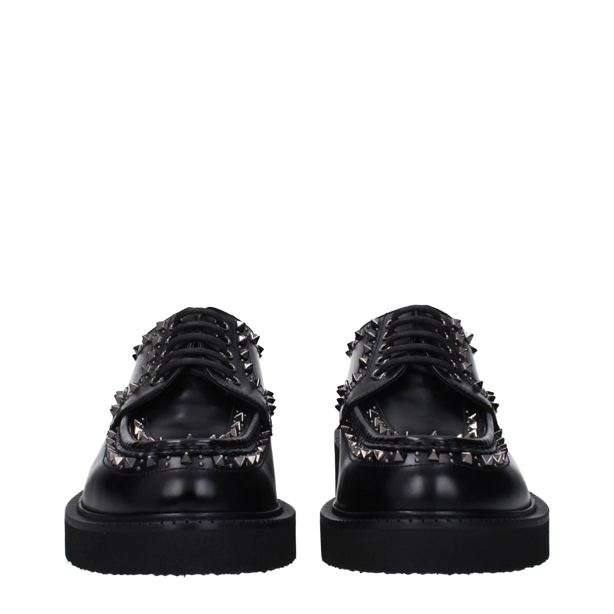 Black Leather Oxfords And Derbies