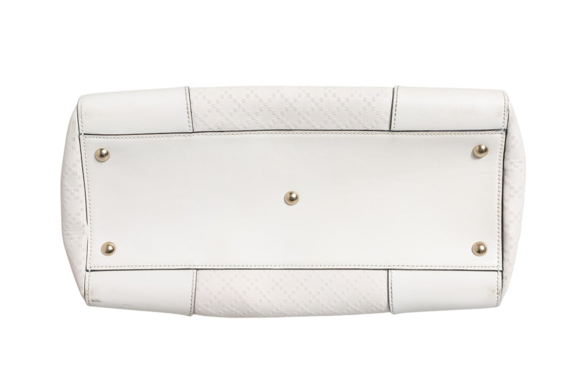 Medium Diamante Leather Boston Bag
