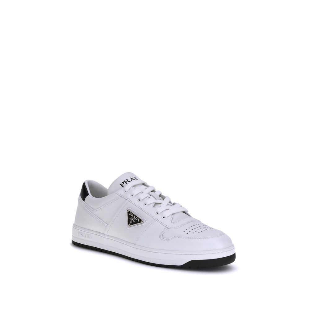White Calf Leather Bos Taurus Low Top Sneakers