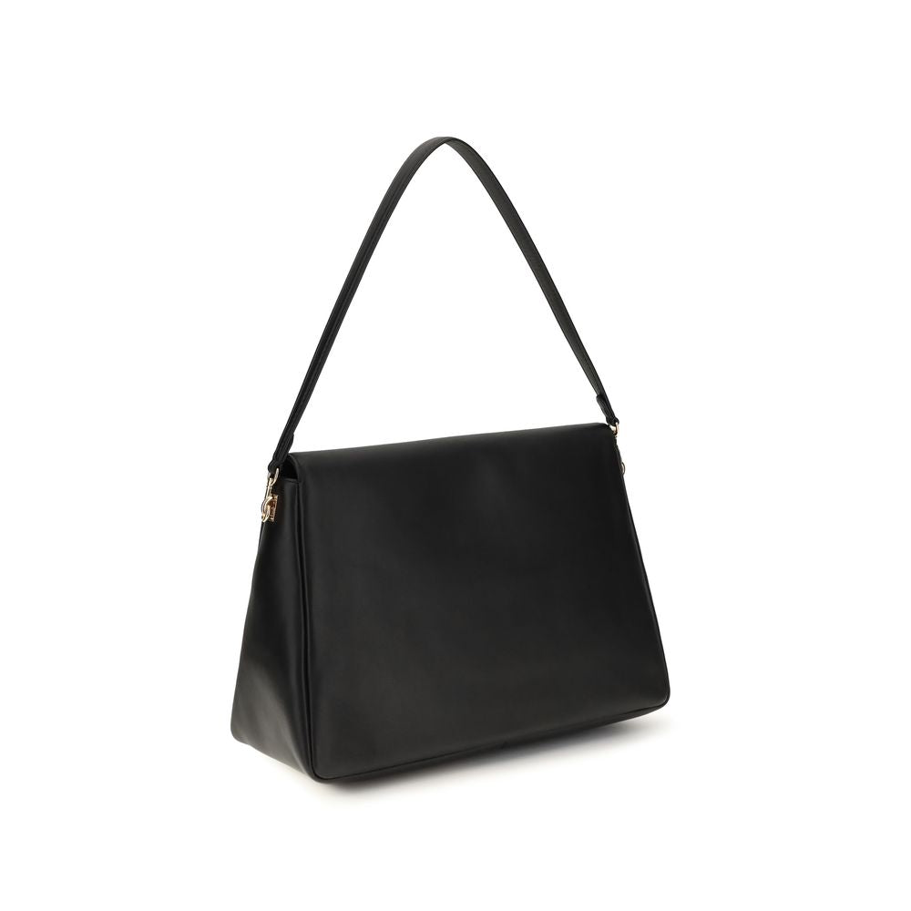 Black Calf Leather Bos Taurus Shoulder Bag