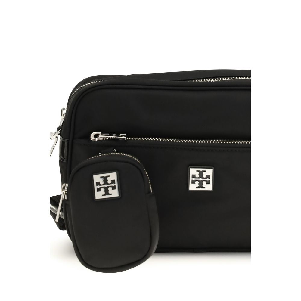 Black Polyamide Shoulder Bag