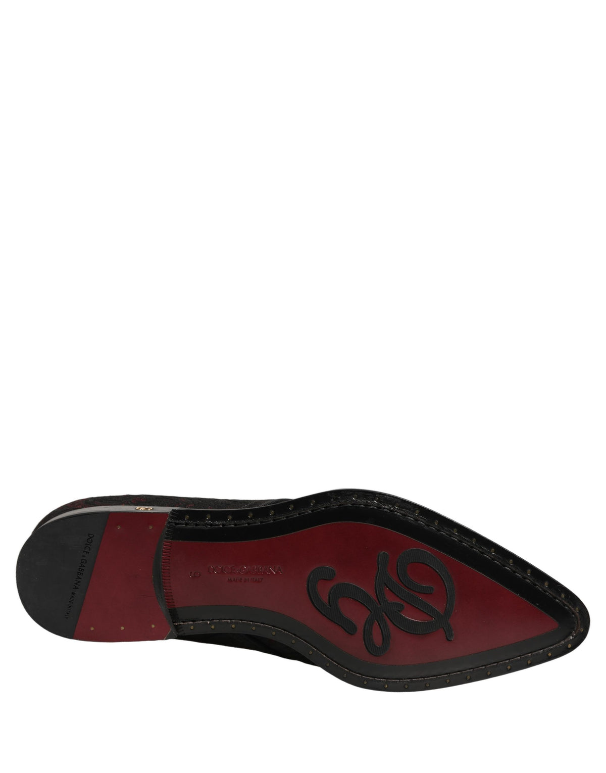 Black Red Embellished Derby Dress Formal Shoes