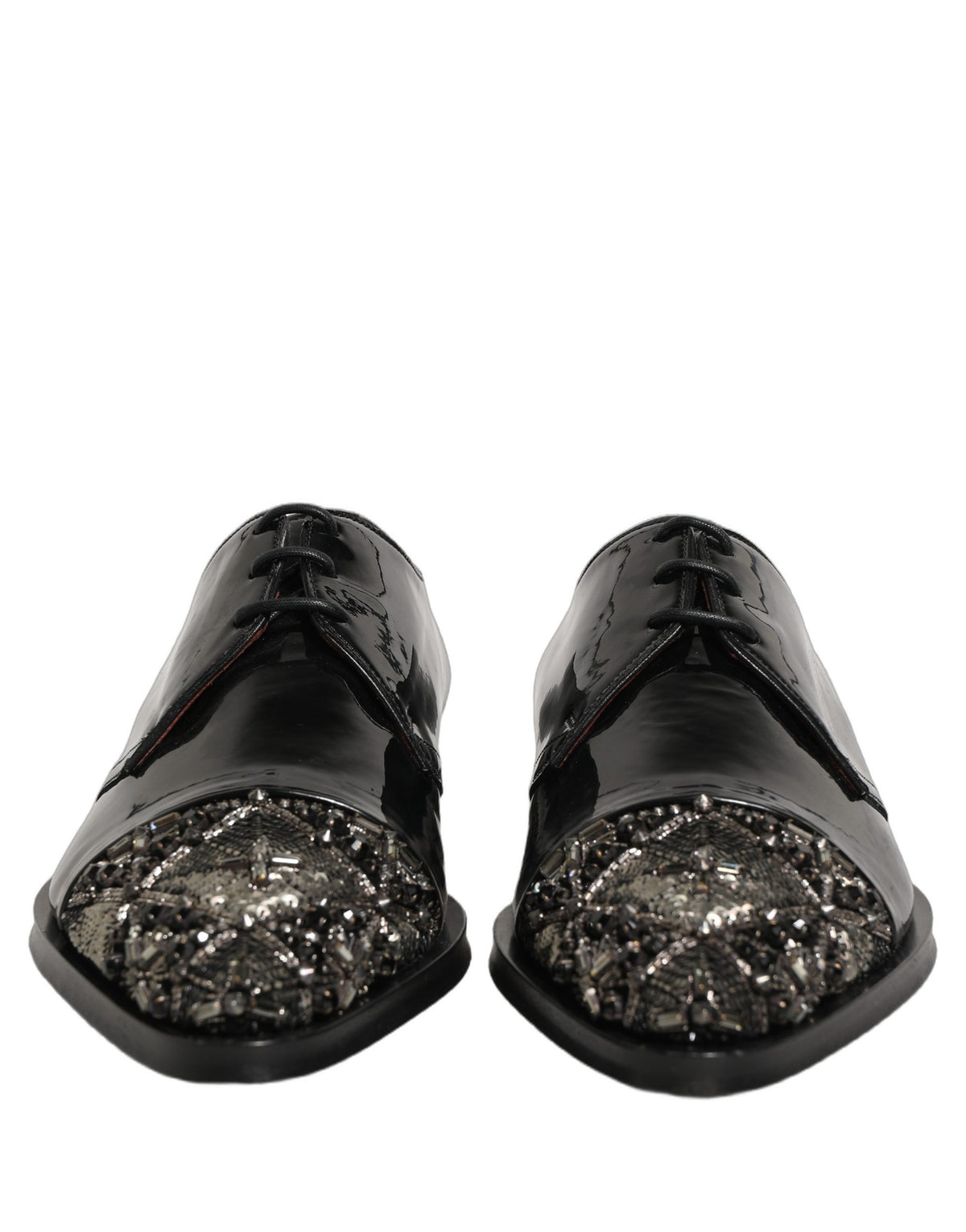 Black Embellished Men Derby Dress Formal Shoes
