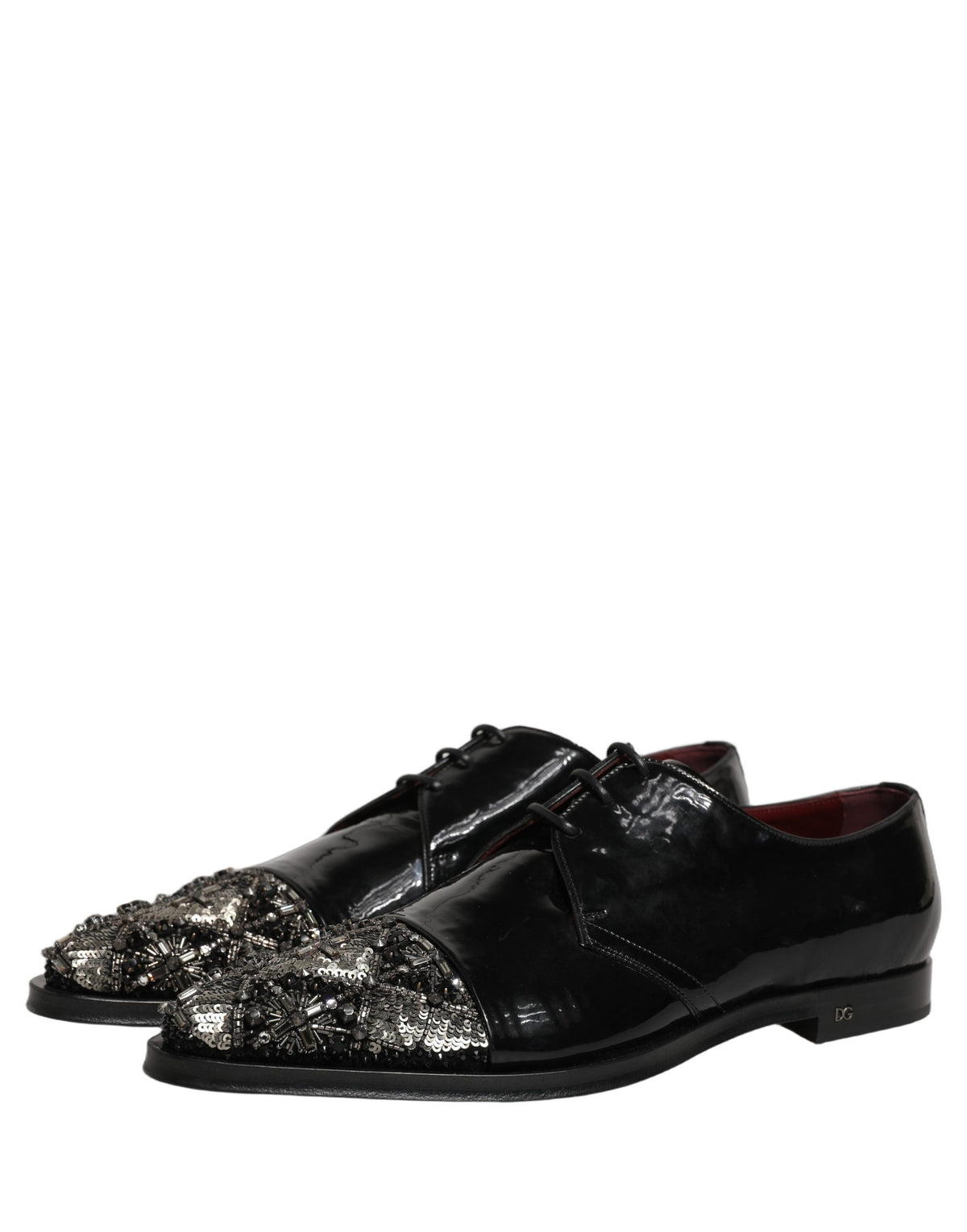 Black Embellished Derby Dress Formal Shoes