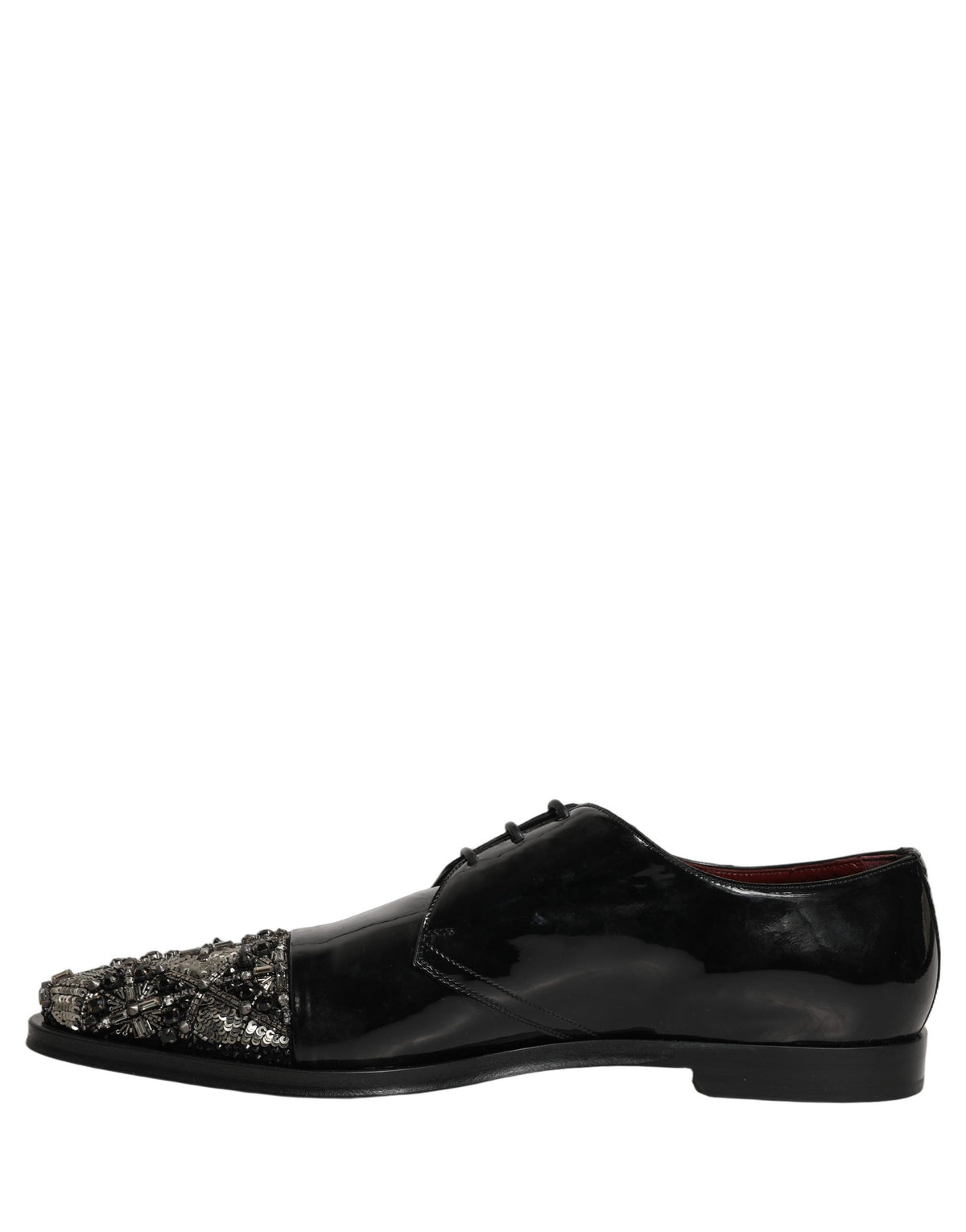 Black Embellished Derby Dress Formal Shoes