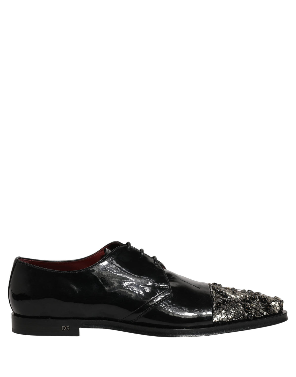 Black Embellished Derby Dress Formal Shoes