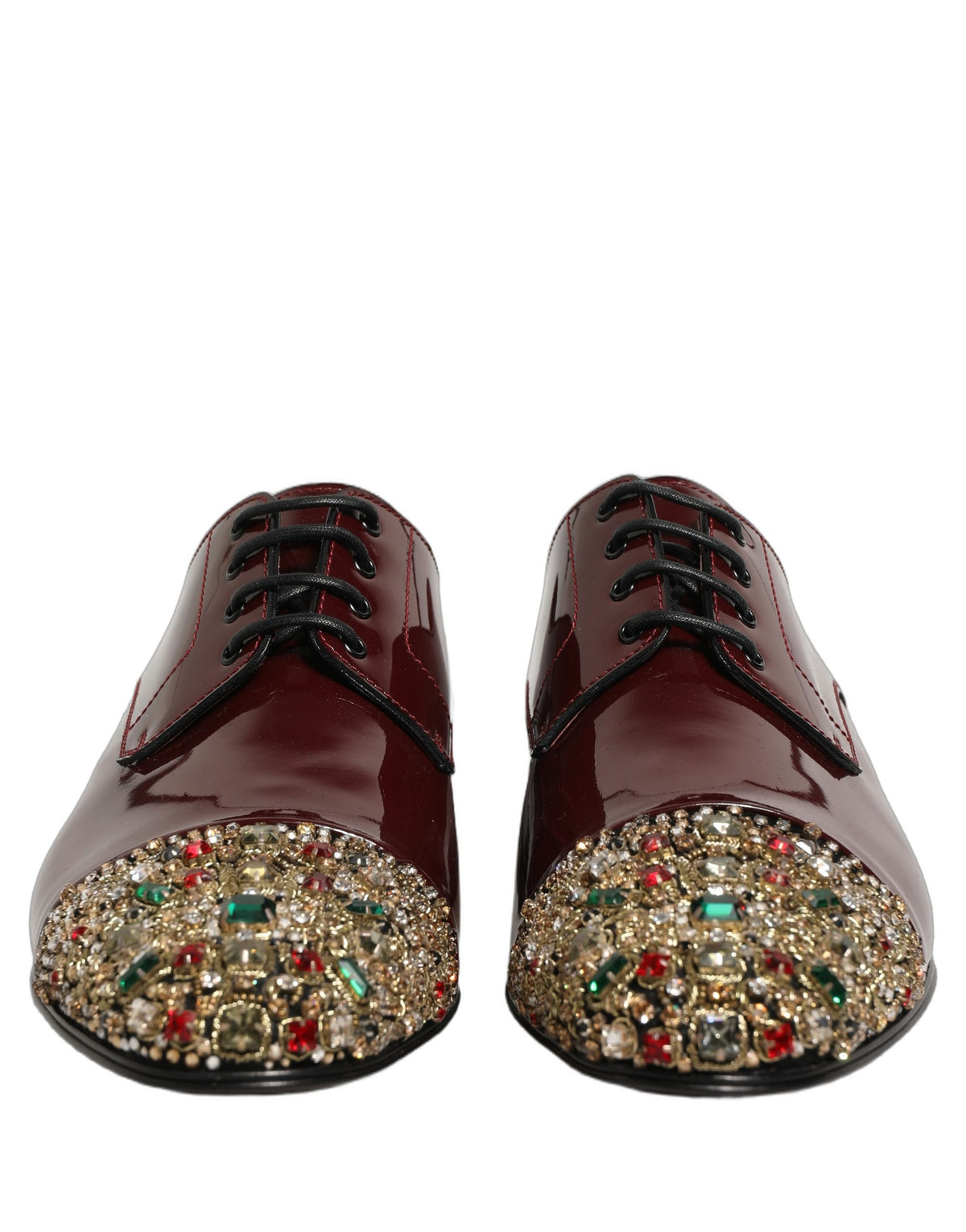 Maroon Embellished Derby Dress Formal Shoes