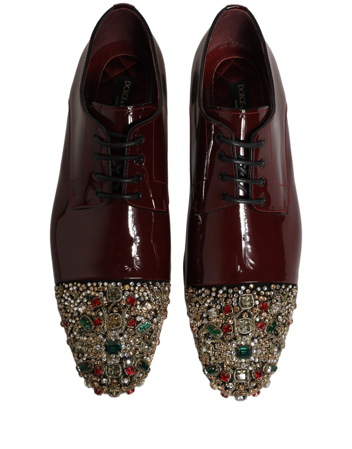 Maroon Embellished Derby Dress Formal Shoes