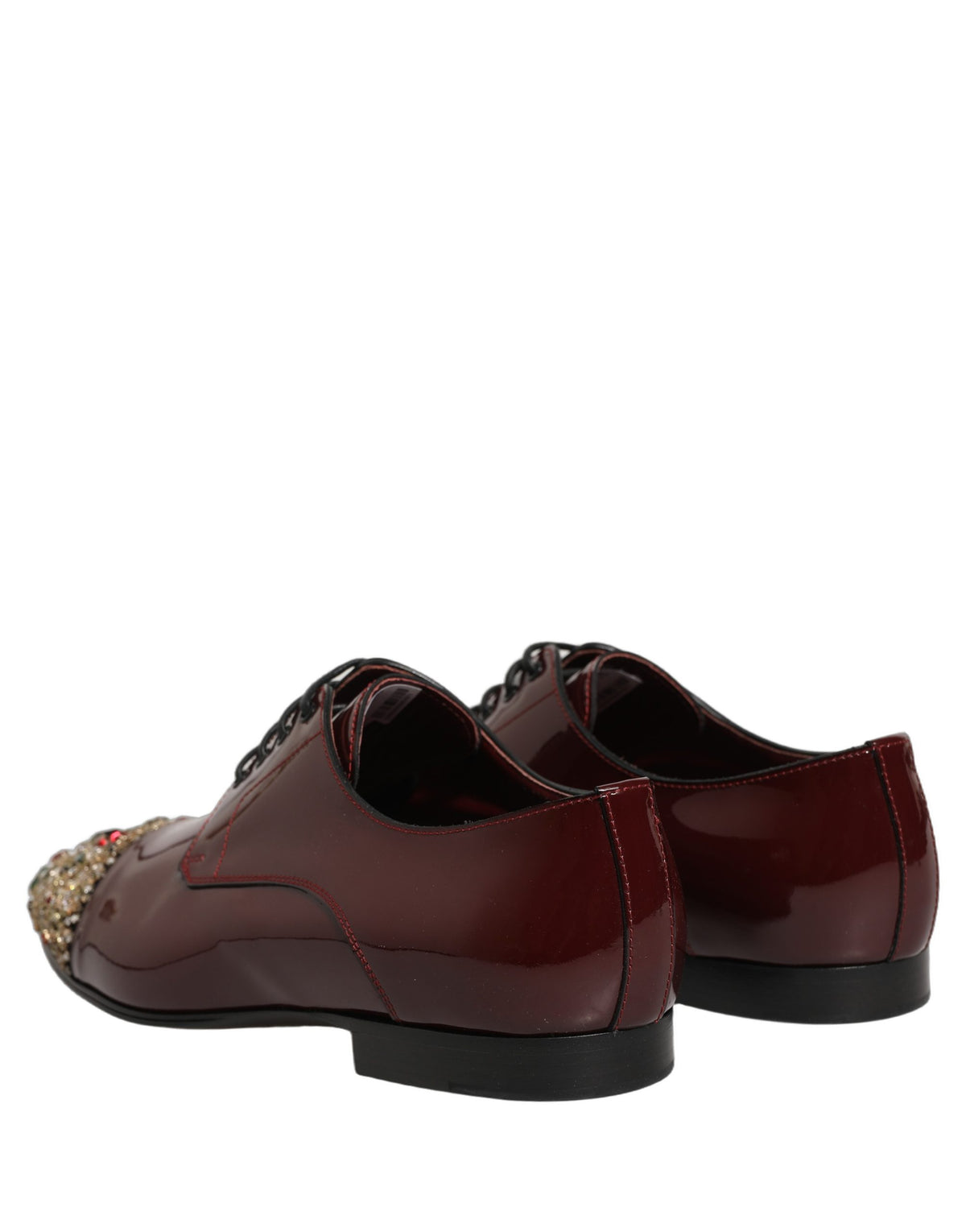 Maroon Embellished Derby Dress Formal Shoes