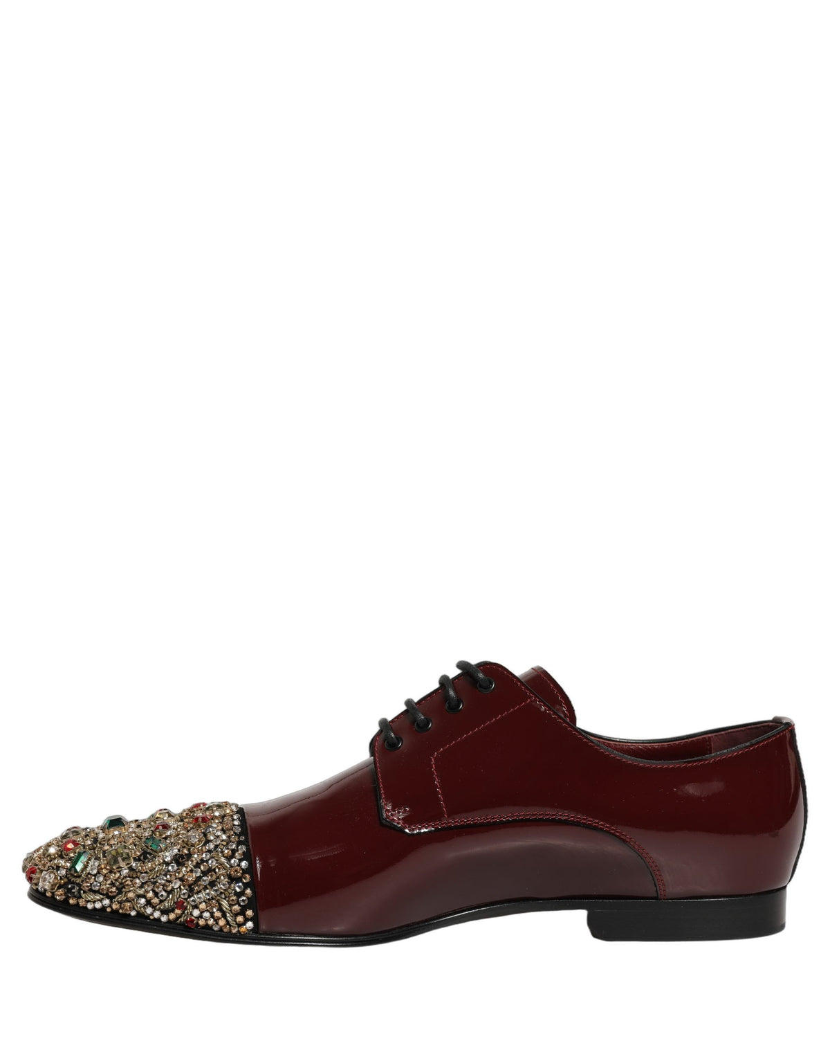 Maroon Embellished Derby Dress Formal Shoes