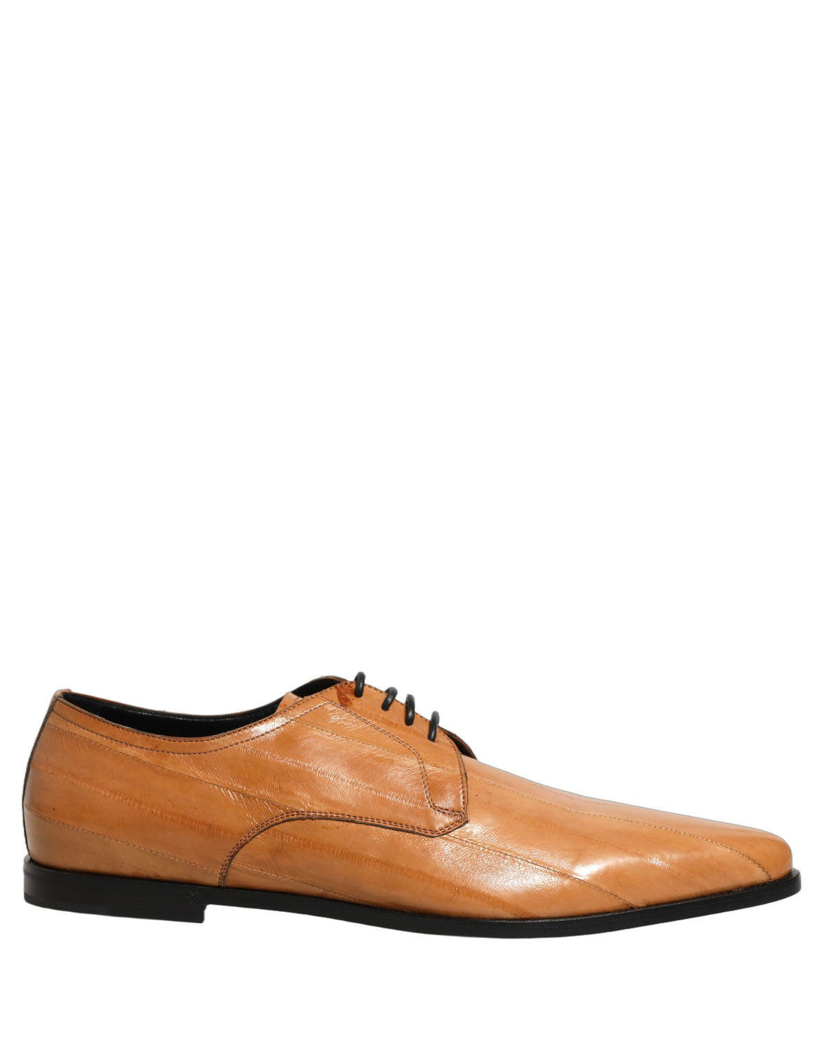 Brown Leather Lace Up Men Derby Dress Shoes