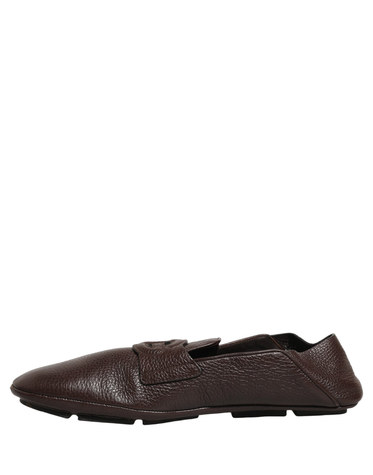 Brown Deerskin Leather Driver Loafers Shoes