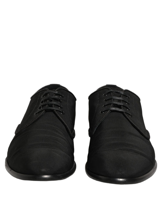 Black Suede Lace Up Derby Dress Formal Shoes