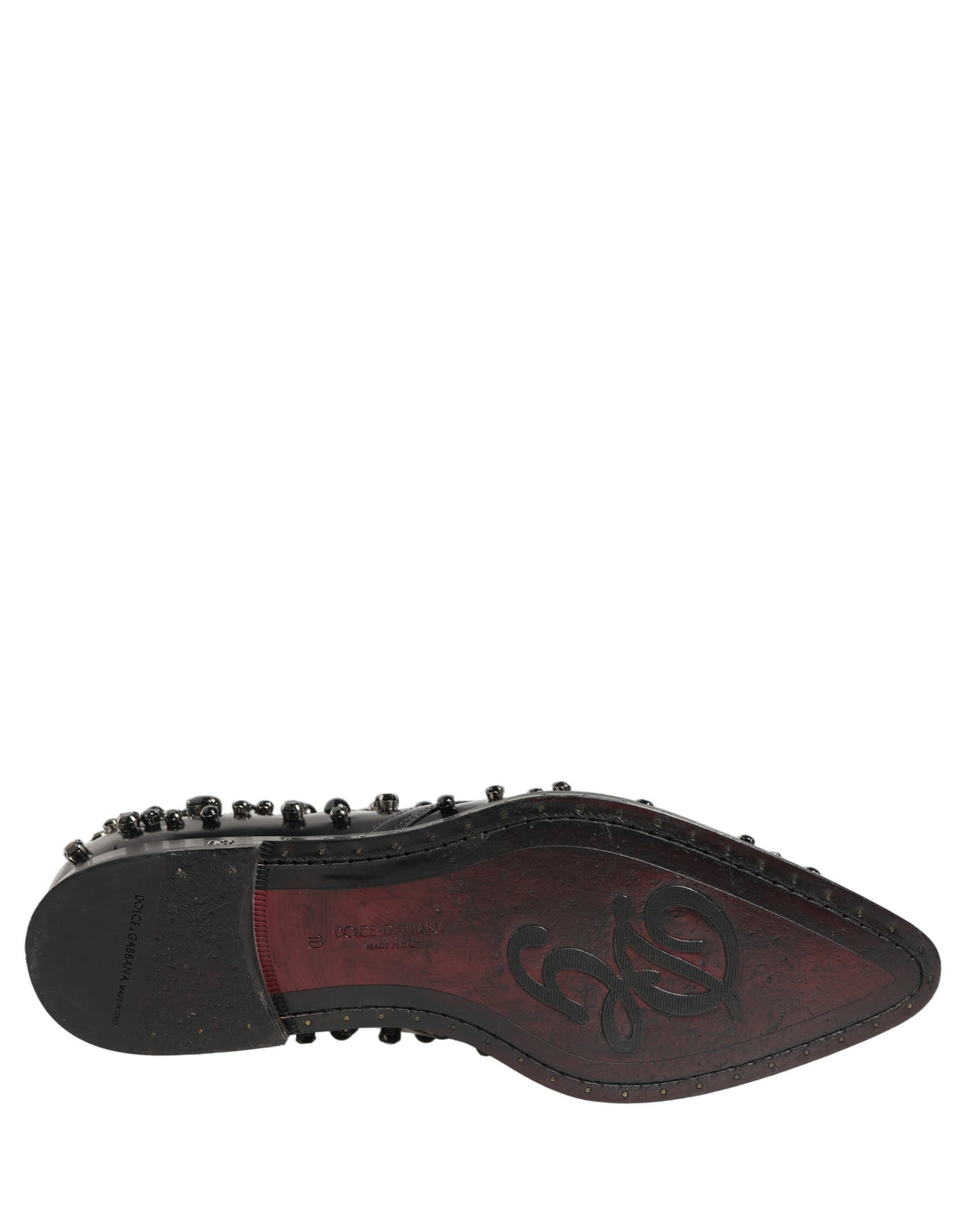 Black Leather Studded Men Formal Derby Shoes