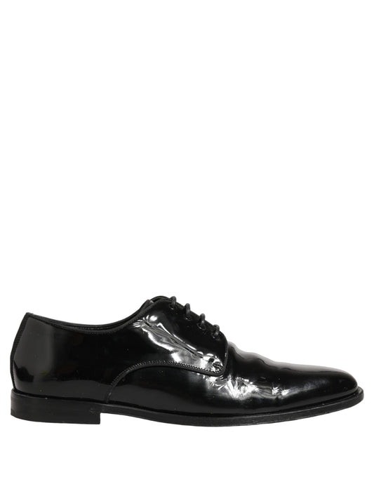 Black Leather Lace Up Derby Dress Formal Shoes