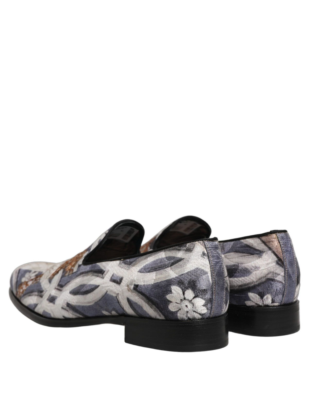 Multicolor Floral Tapestry Embroidery Loafer Shoes