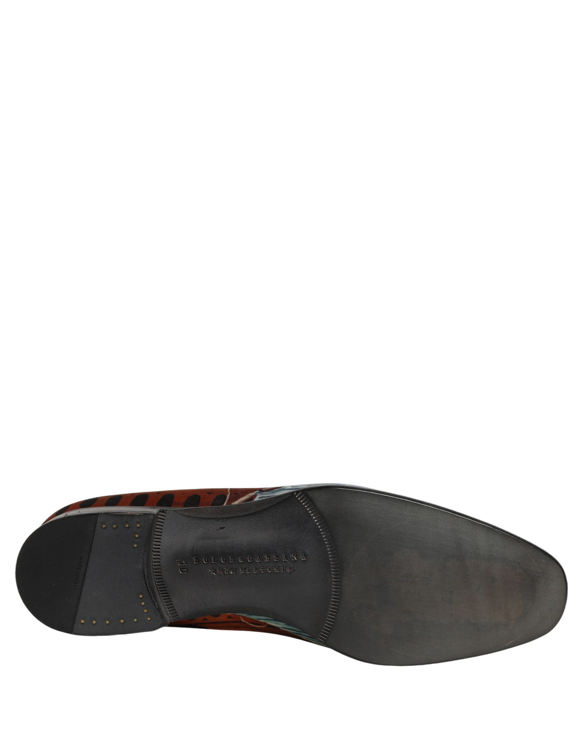 Multicolor Lion Print Slip On Loafers Shoes