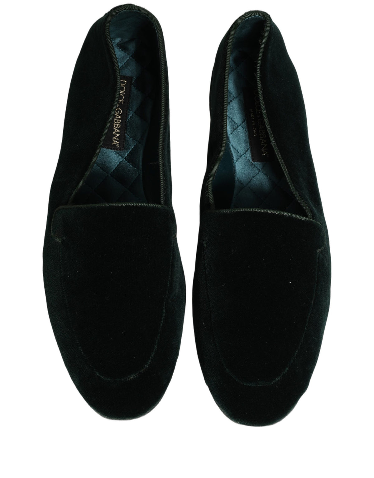Green Velvet Slip On Men Flats Loafers Shoes