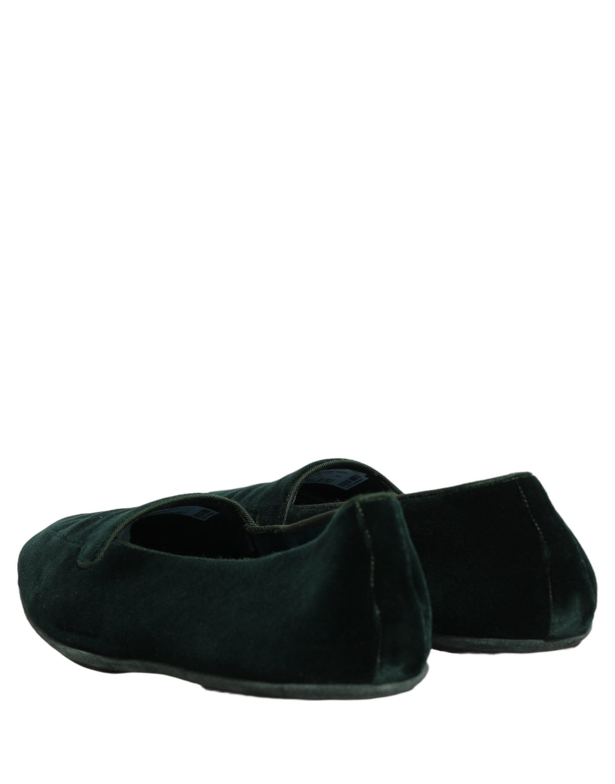 Green Velvet Slip On Men Flats Loafers Shoes