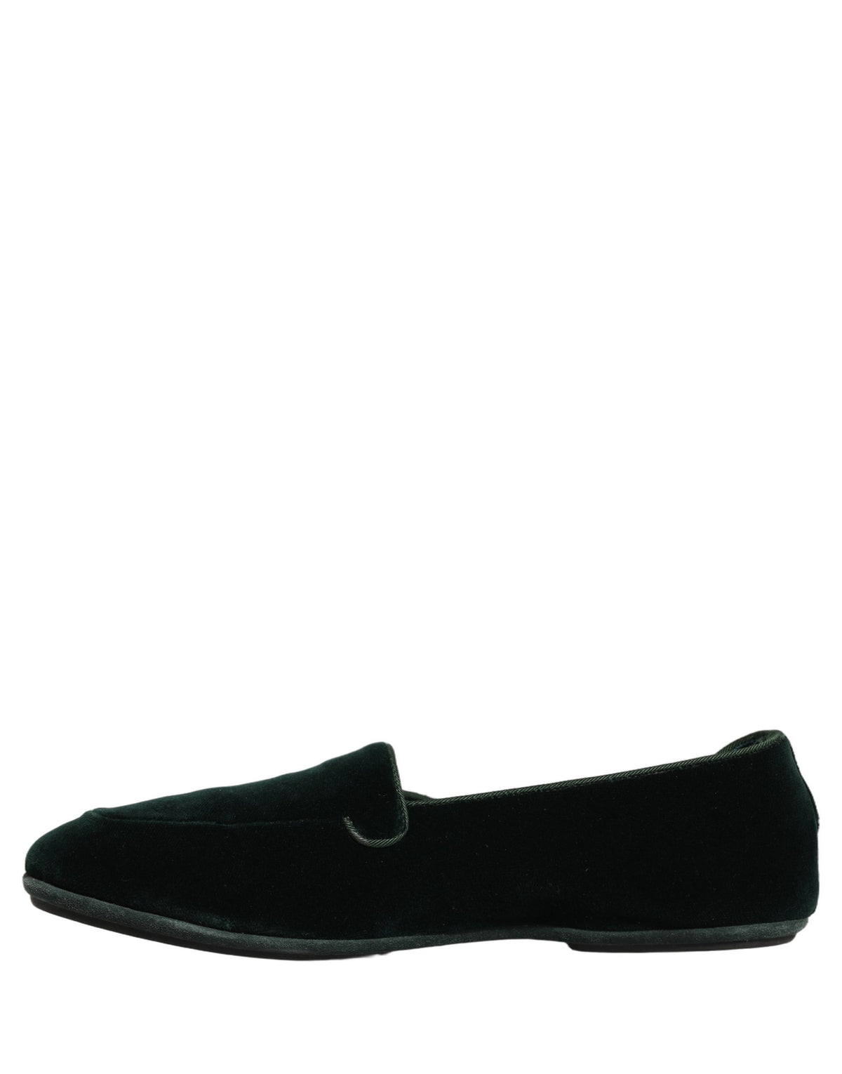 Green Velvet Slip On Men Flats Loafers Shoes