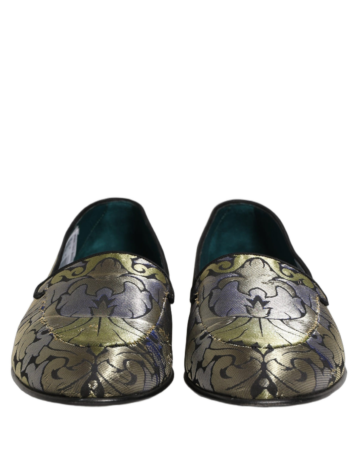 Multicolor Floral Jacquard Men Loafers Shoes