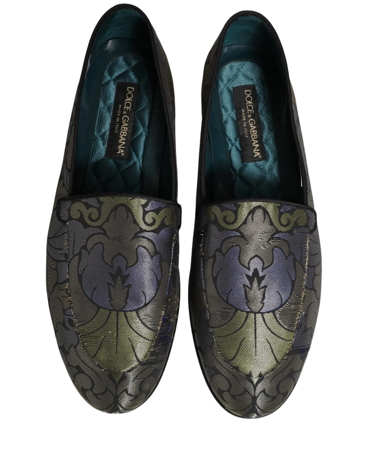 Multicolor Floral Jacquard Men Loafers Shoes