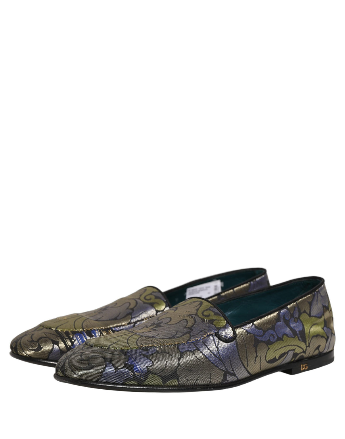 Multicolor Floral Jacquard Men Loafers Shoes
