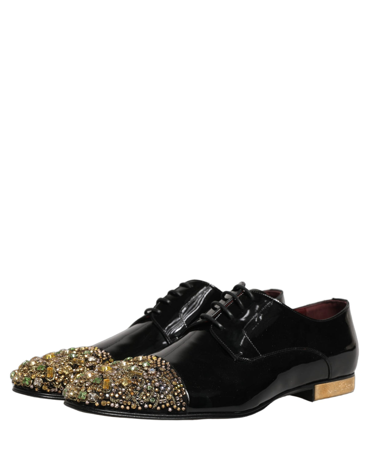 Black Embellished Men Derby Dress Formal Shoes