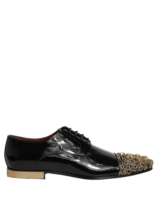 Black Embellished Men Derby Dress Formal Shoes