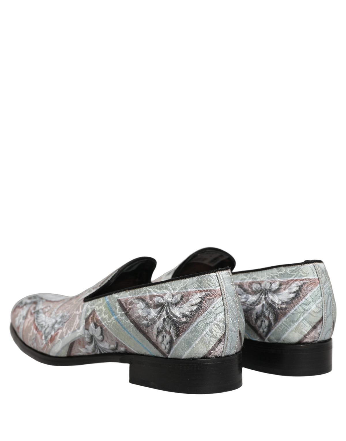 Multicolor Velvet Baroque Dress Loafers Shoes