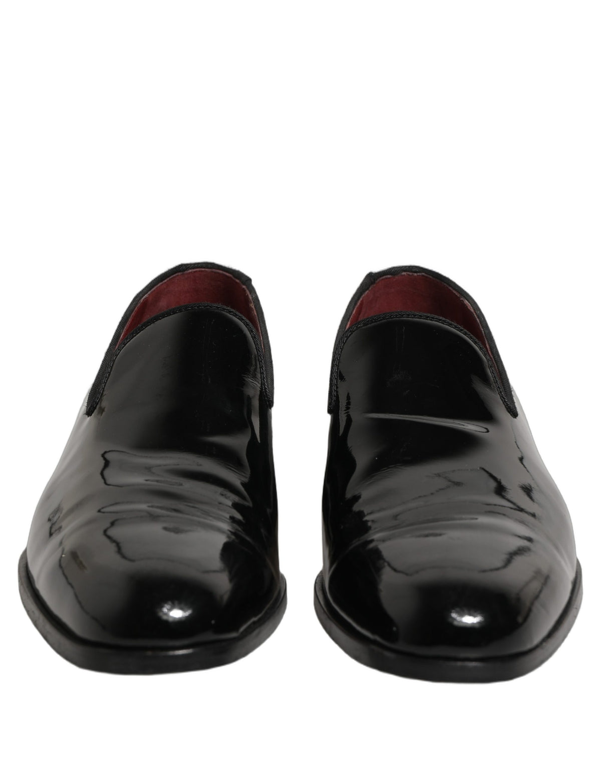 Black Patent Leather Men Dress Loafers Shoes