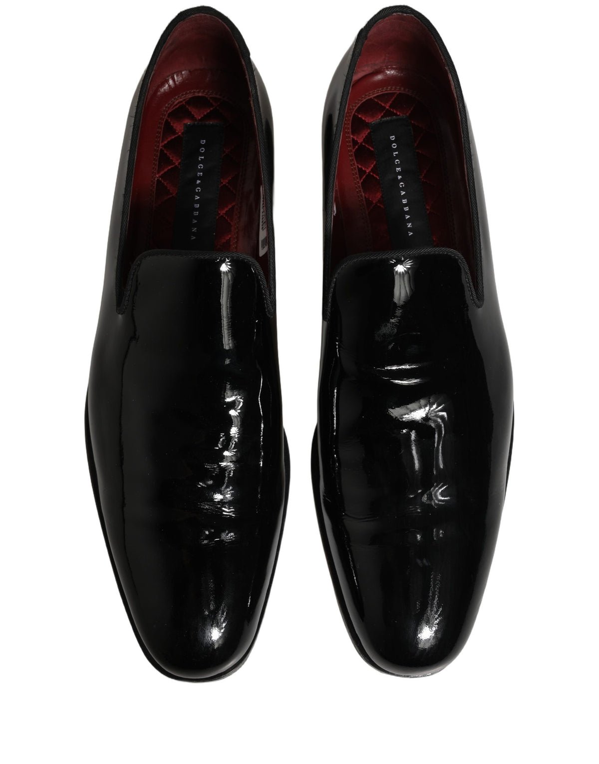 Black Patent Leather Men Dress Loafers Shoes