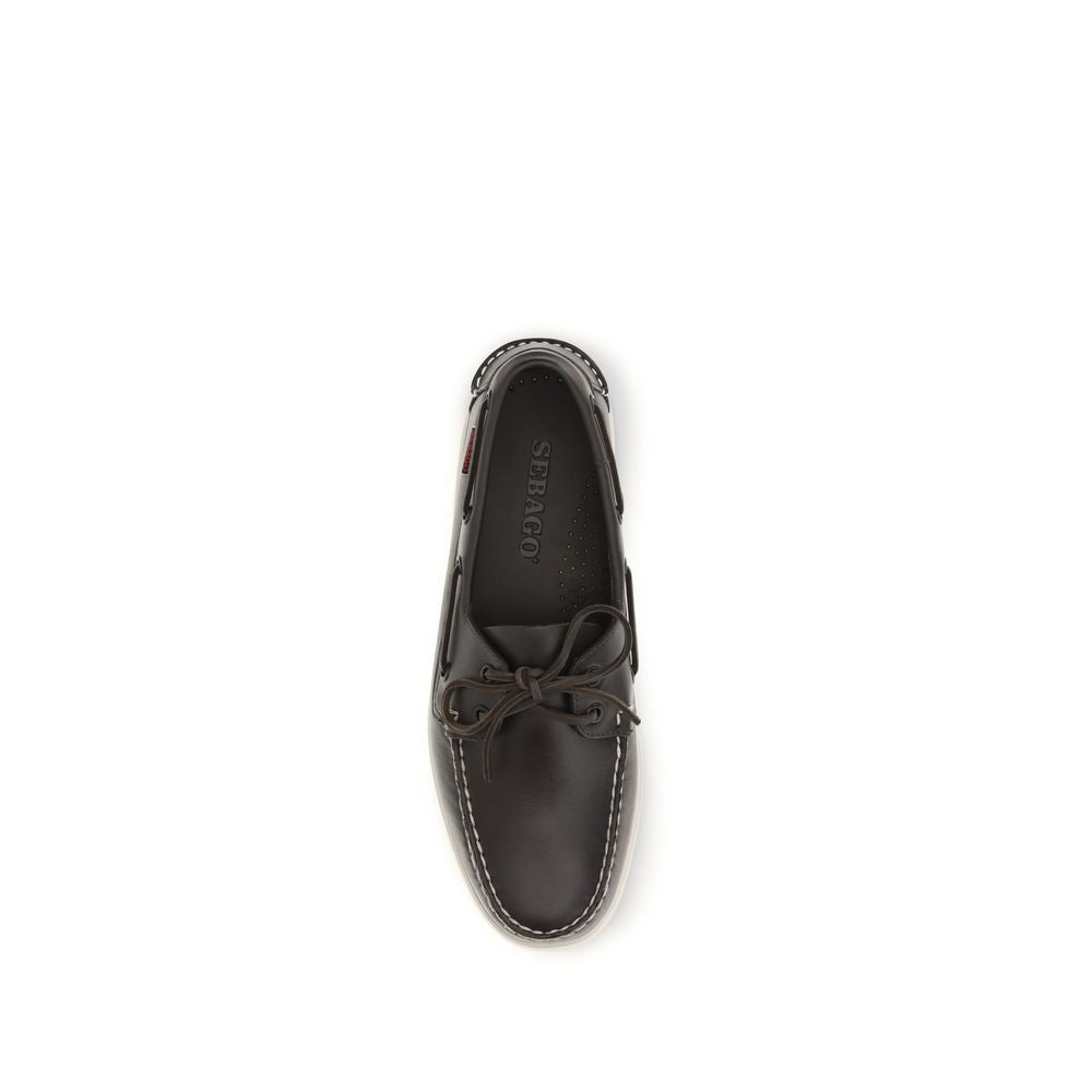 Brown Calf Leather Bos Taurus Slip-On Loafers