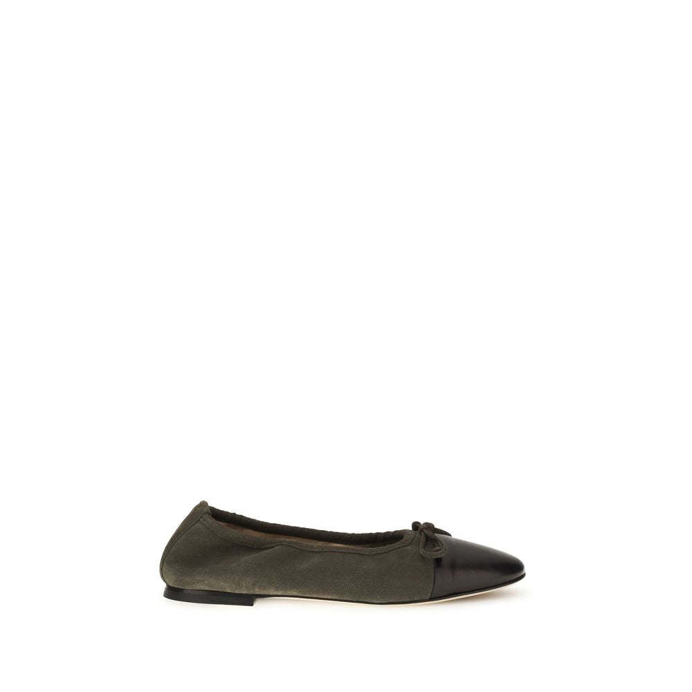 Bicolor Calf Leather Bos Taurus Ballet Flats