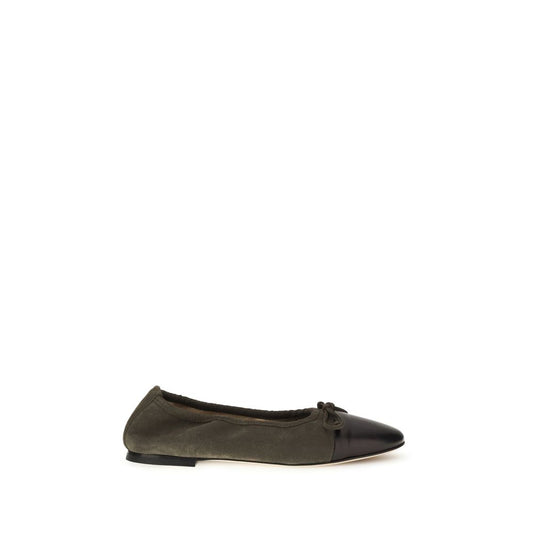 Bicolor Calf Leather Bos Taurus Ballet Flats