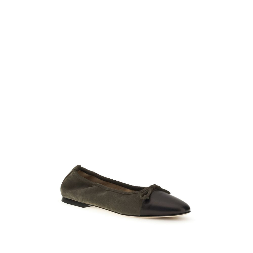Bicolor Calf Leather Bos Taurus Ballet Flats