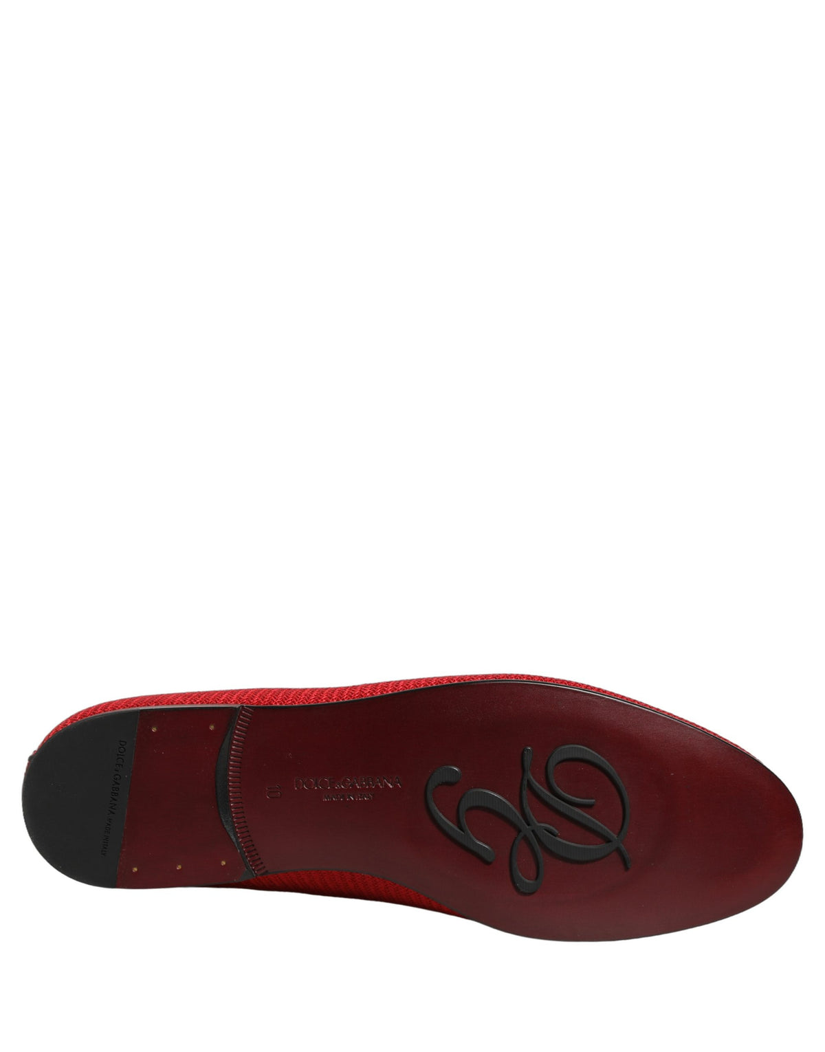 Red Crown Embellished Dress Loafers Shoes