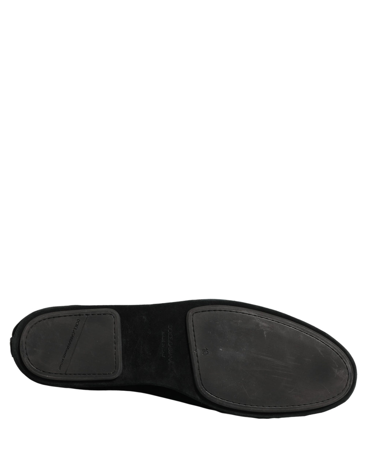 Black Crown Embellished Dress Loafers Shoes