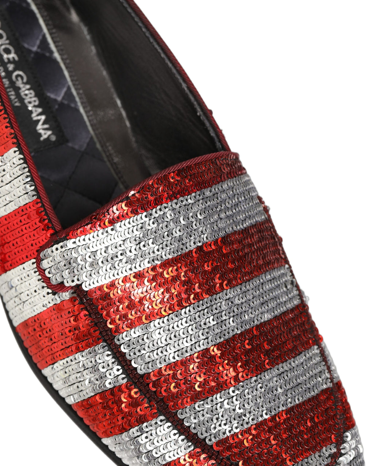Multicolor Flag Sequin Dress Loafers Shoes