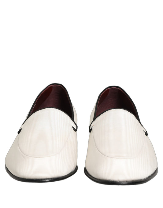 White Velvet Slip On Men Flats Loafers Shoes