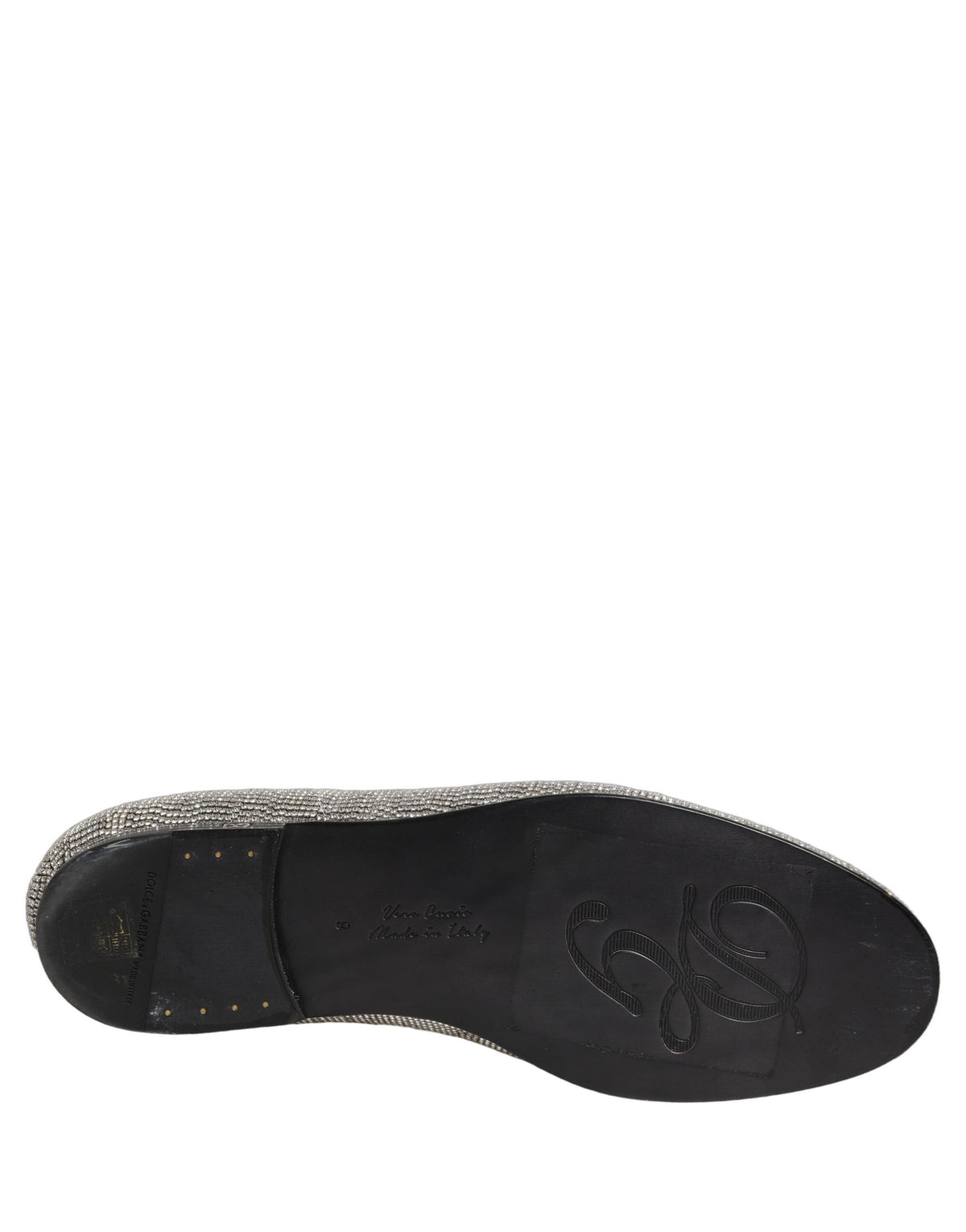 Silver Crystal Embellished Men Loafers Shoes