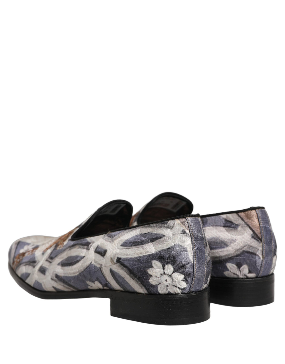 Multicolor Floral Tapestry Embroidery Loafer Shoes