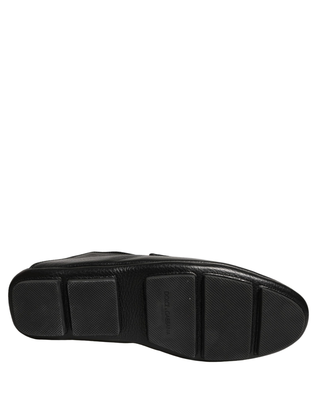 Black Deerskin Leather Driver Loafers Shoes